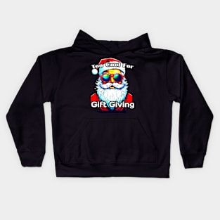 Too Cool For Gift Giving Santa - Funny Christmas Saying Kids Hoodie